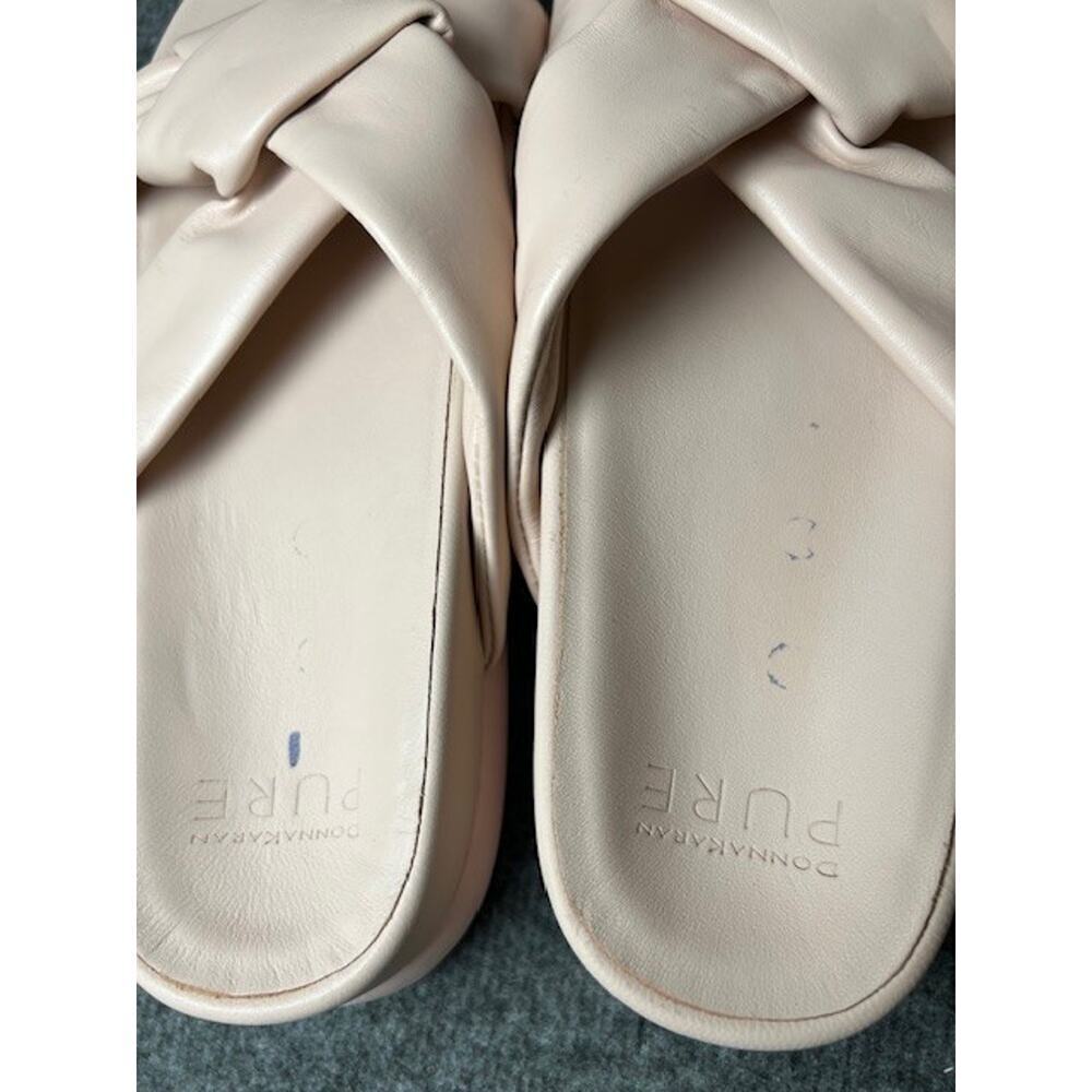 Donna Karan Pure Berke Women's Leather Slide Sandal Pink Size 7.5 KP 244365 - Picture 5 of 8